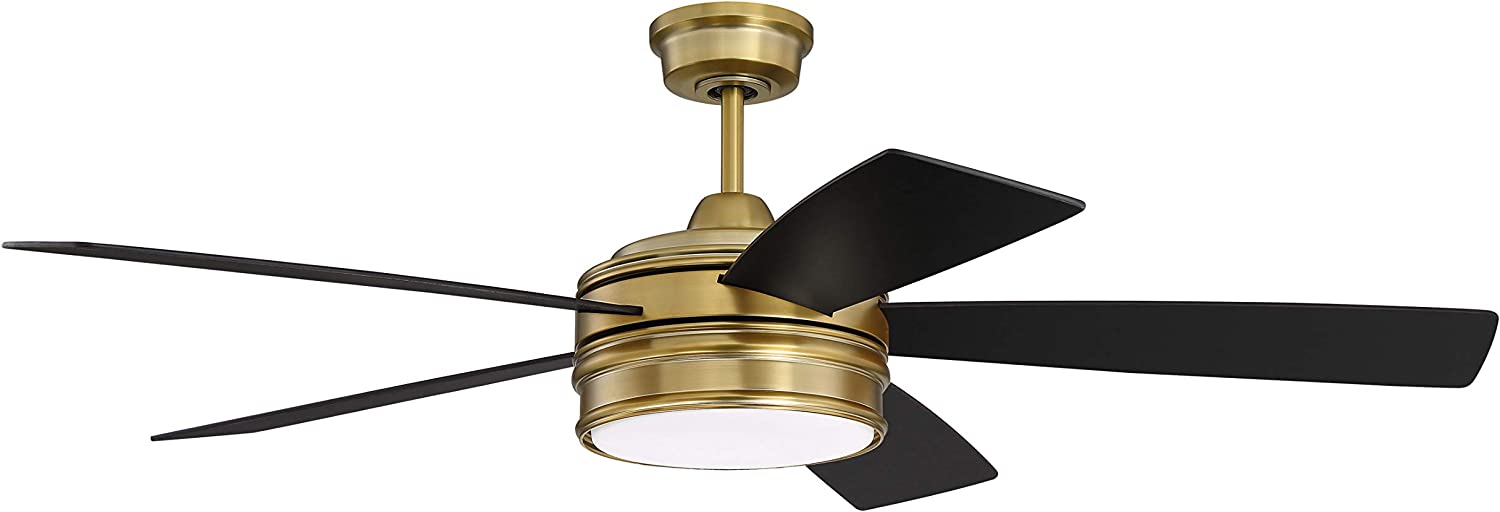 black brass ceiling fan