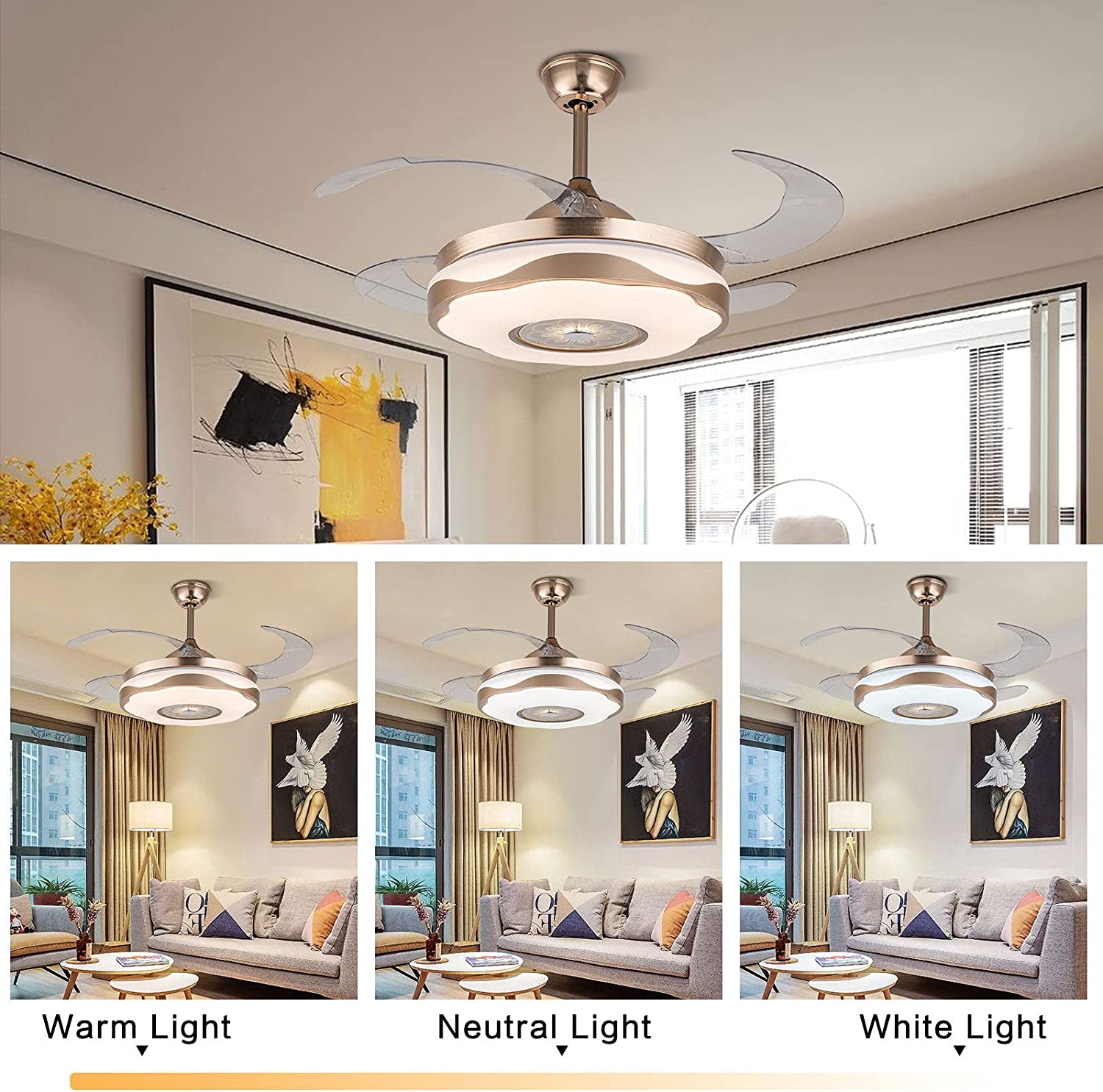 42 Smart Bluetooth Ceiling Fans With Lights And Ceiling Fans – Pensber