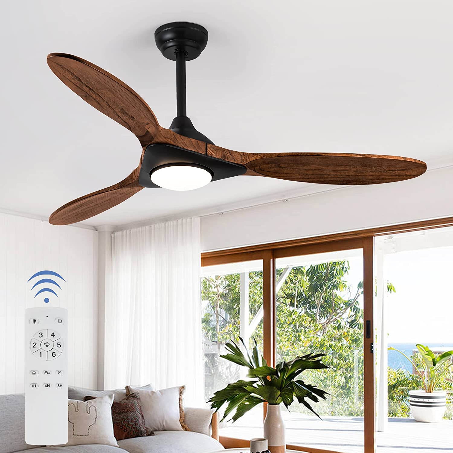 Modern Farmhouse Ceiling Fan With Light | Shelly Lighting